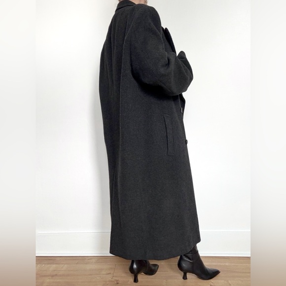 Vintage Wool Cashmere Topcoat 90s 2000s Oversized Old Money Chic Timeless - Picture 3 of 14